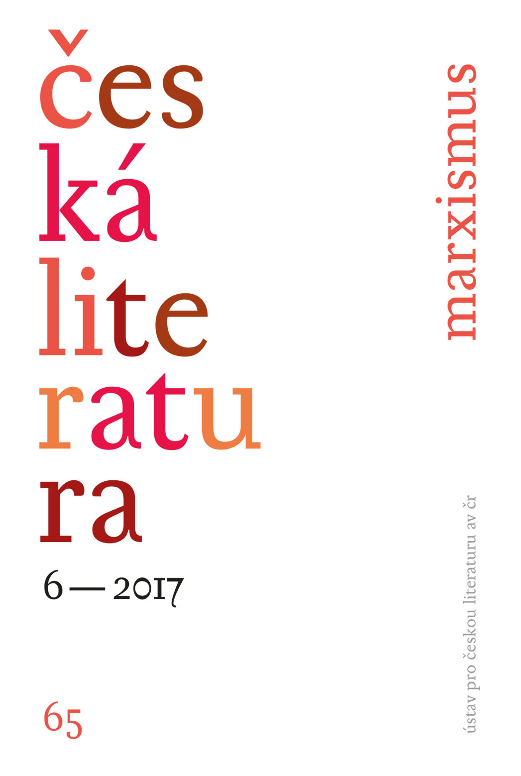 Česká literatura 6 – 2017