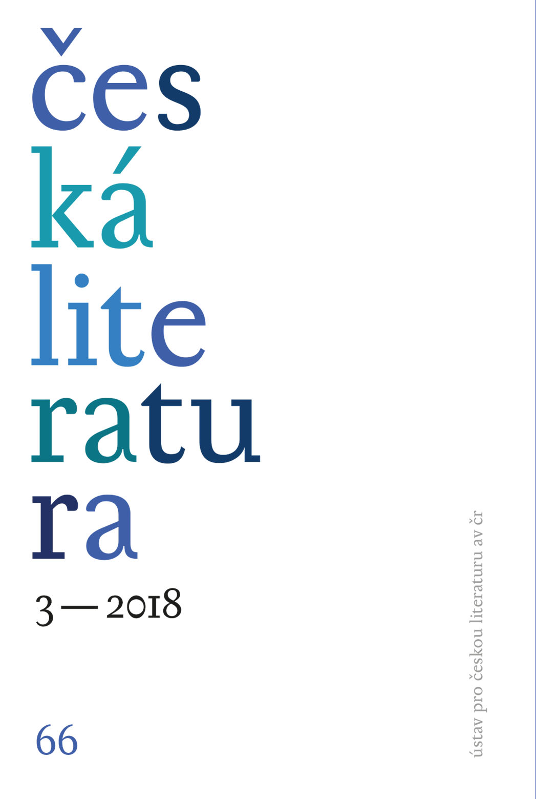 Česká literatura 3 – 2018
