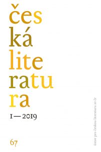 Česká literatura 67, 2019/1