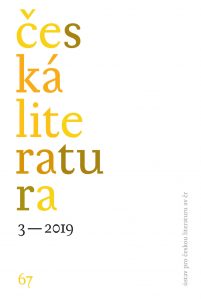 Česká literatura 67, 2019/3