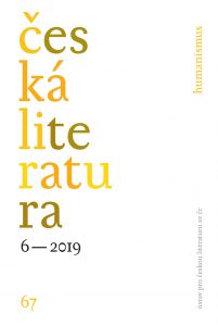 Česká literatura 67, 2019/6