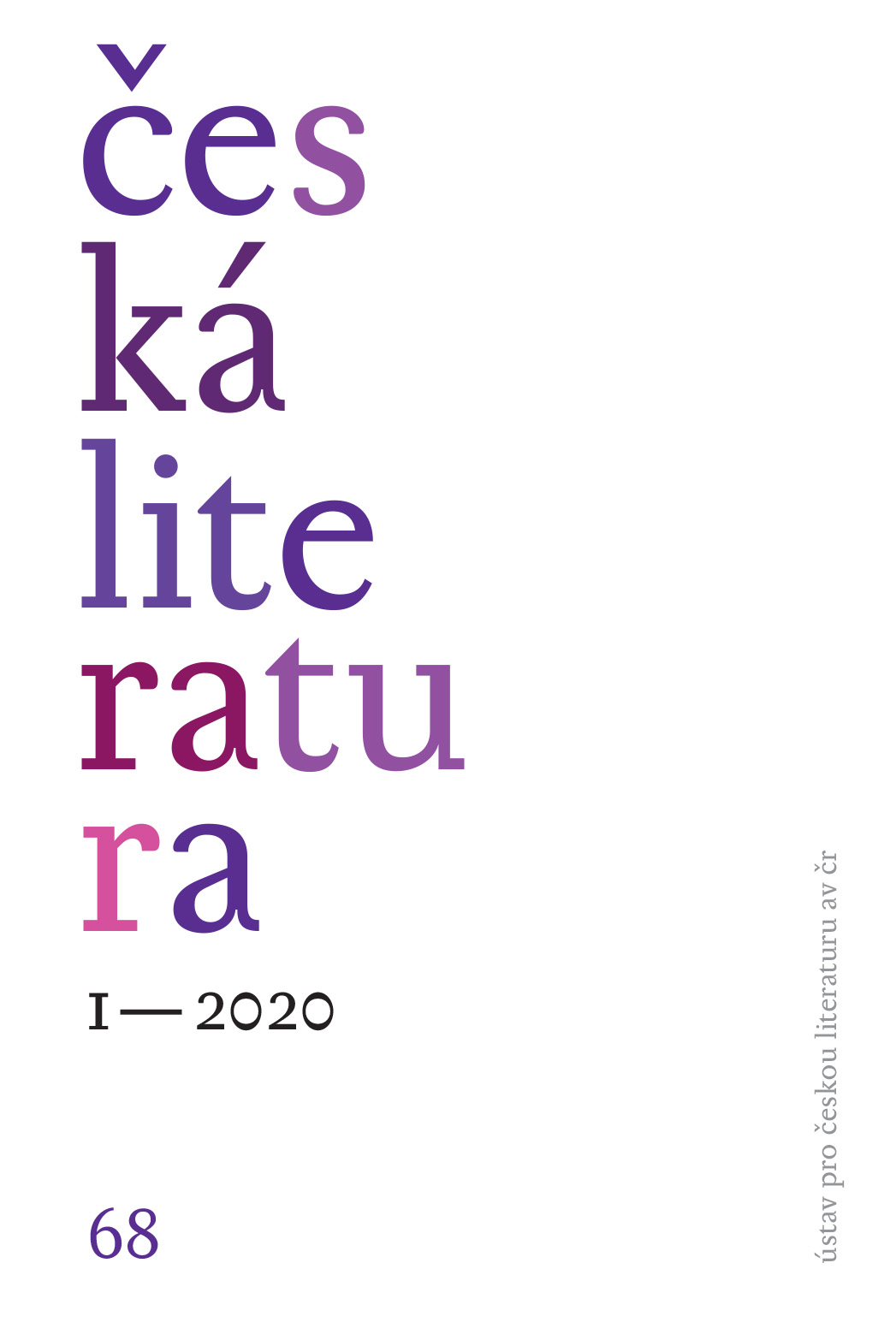 Česká literatura 3 – 2020