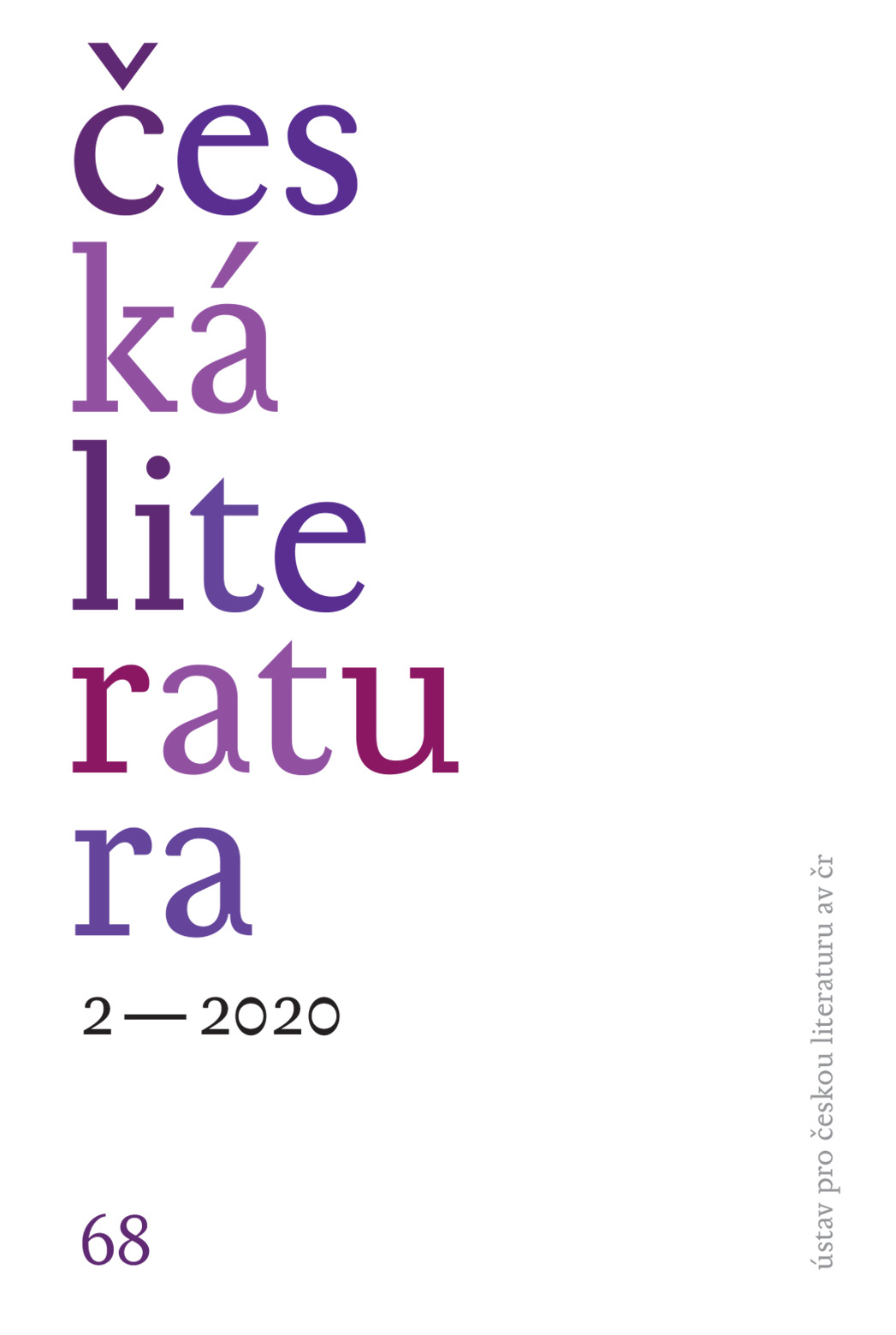 Česká literatura 3 – 2020