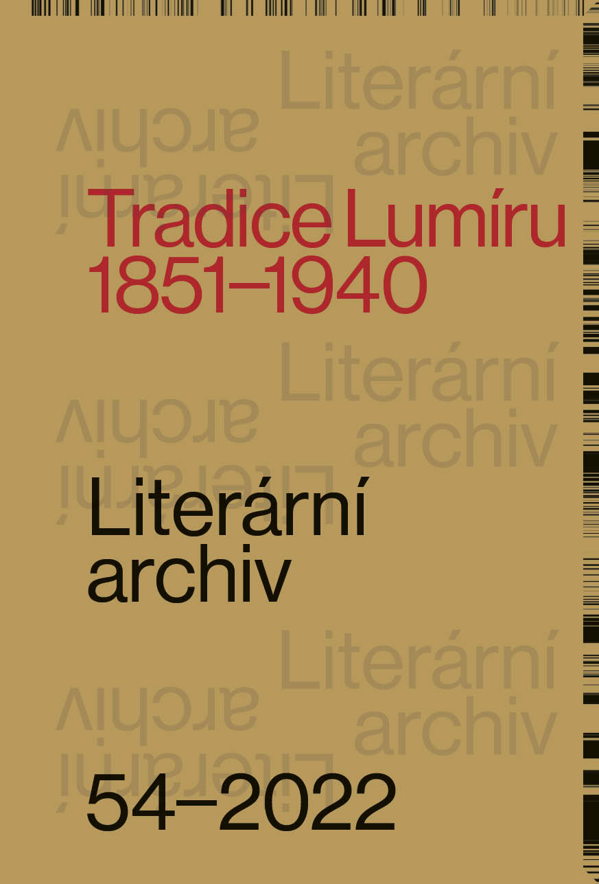 Literární archiv 54/2022: Tradice Lumíru. 1851–1940