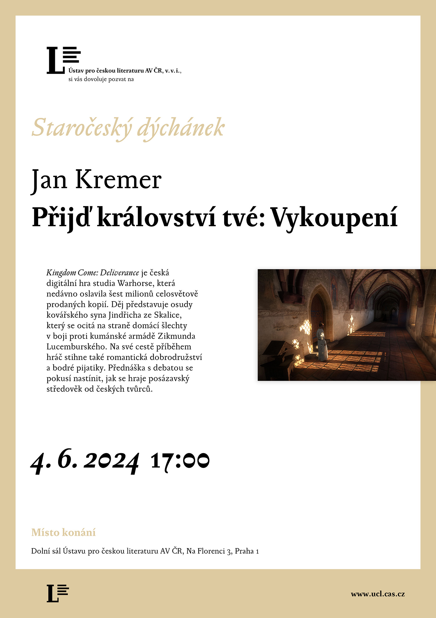 Jan Kremer – Přijď království tvé: Vykoupení (přednáška 4. 6. 2024)