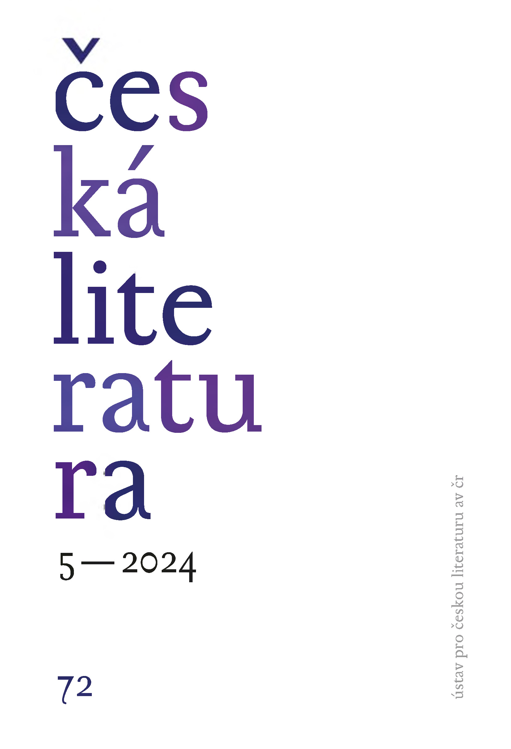 Česká literatura 72, 2024/5